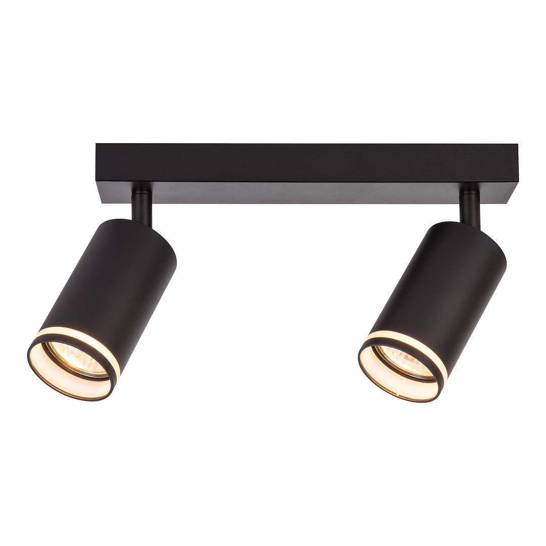 Lampa sufitowa z reflektorami w kolorze czarnym ML2069 z serii PIPE