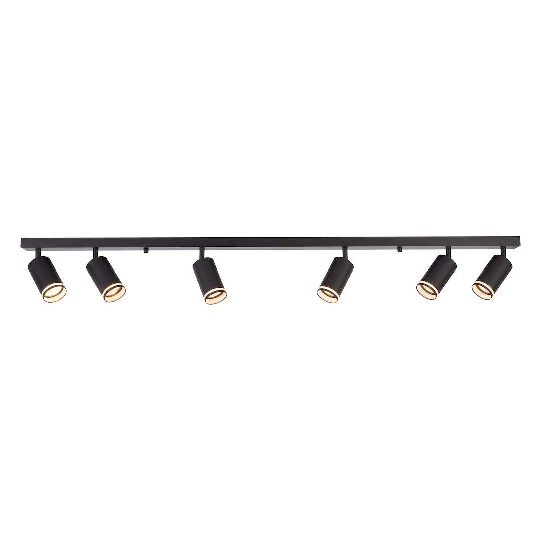 Loftowa lampa sufitowa z sześcioma reflektorami ML2075 z serii PIPE