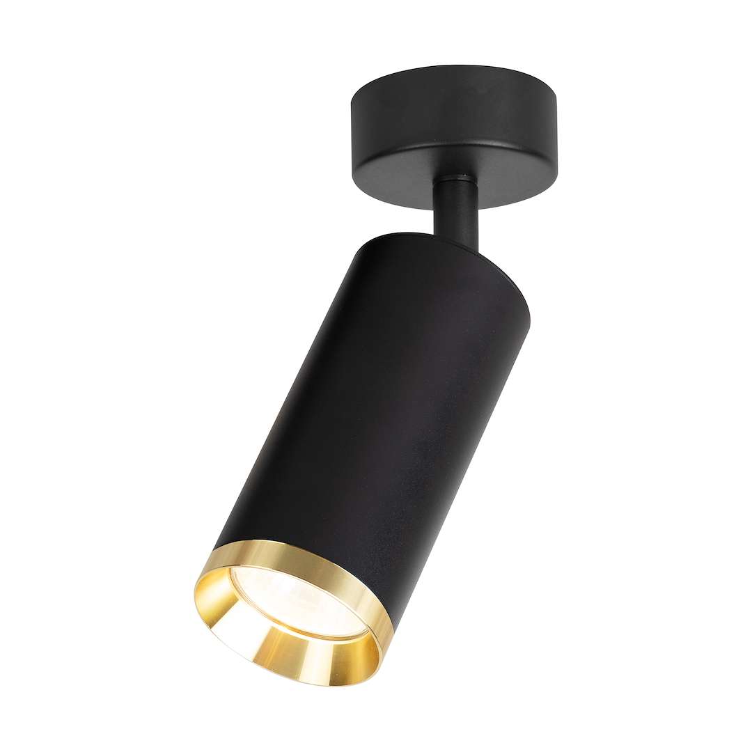 Pojedynczy reflektor czarny ze złotym detalem ML2094 z serii MICA