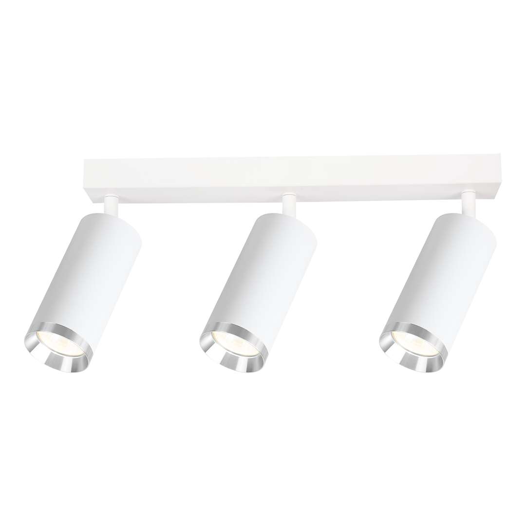 Biała lampa sufitowa, reflektory na listwie, GU10 ML2099 z serii MICA