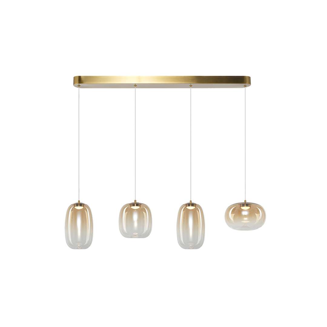 Lampa wisząca LED, gradientowe klosze, loft ML1408 z serii VASO