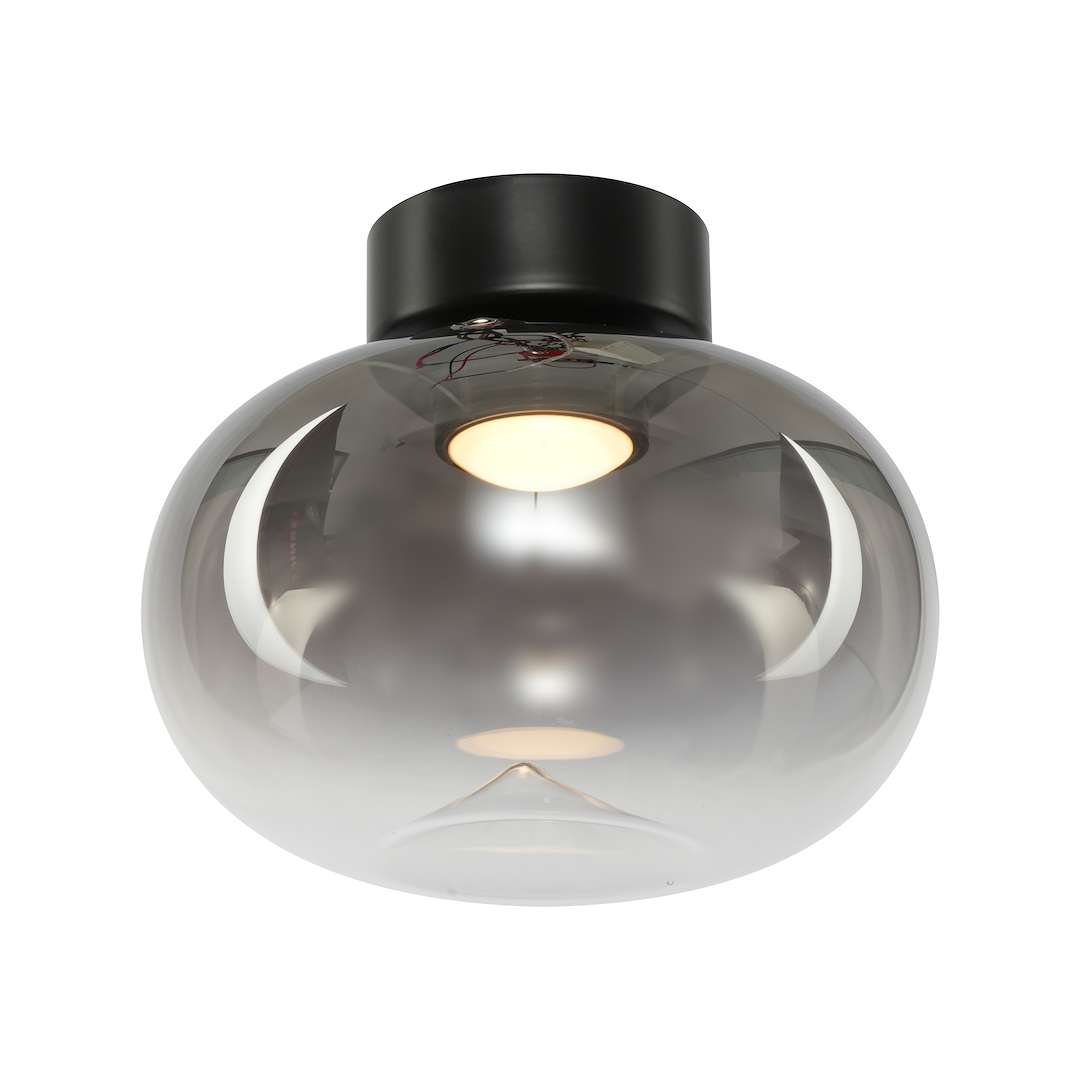 Lampa sufitowa LED, dymiony, owalny klosz ML1409 z serii VASO