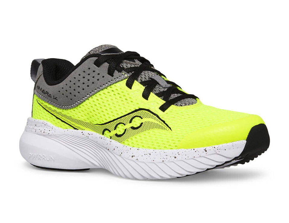 Buty do biegania dla dzieci Saucony Kinvara 14 LTT Citron/Grey UK 2,5