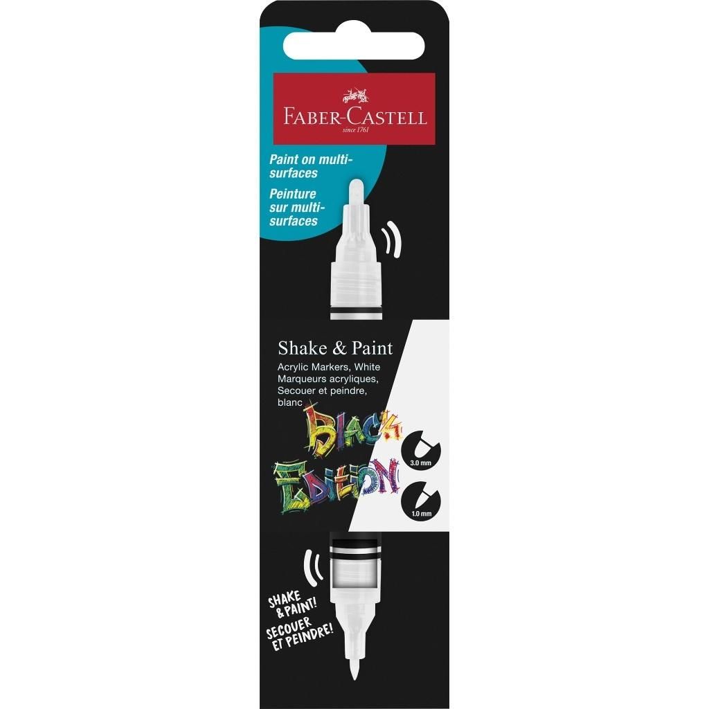 FABER-CASTELL Marker akrylowy Black Edition biały