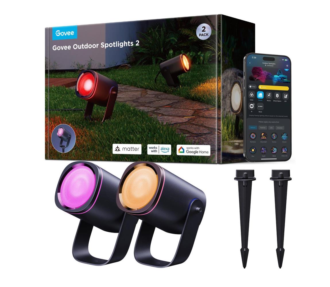 Govee - LED RGBWW LED/12W/230V IP67 2700-6500K Wi-Fi