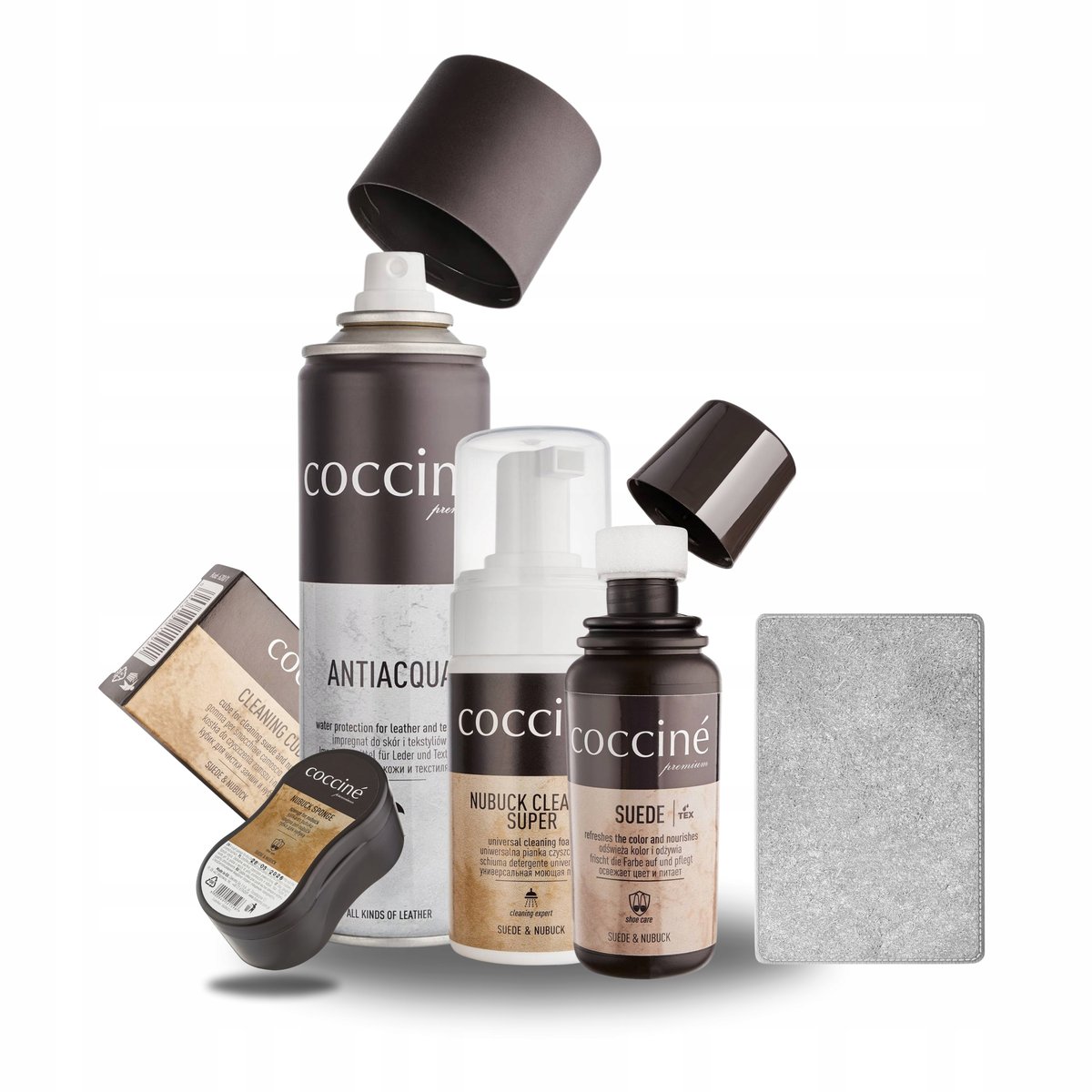 Renowacja i Czyszczenie Butów z Nubuku Zamszu Coccine Zestaw 5w1 Skóry