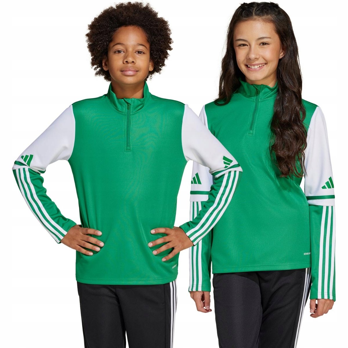 Bluza dla dzieci adidas Squadra 25 Training Top zielono-biała JP3160 116cm