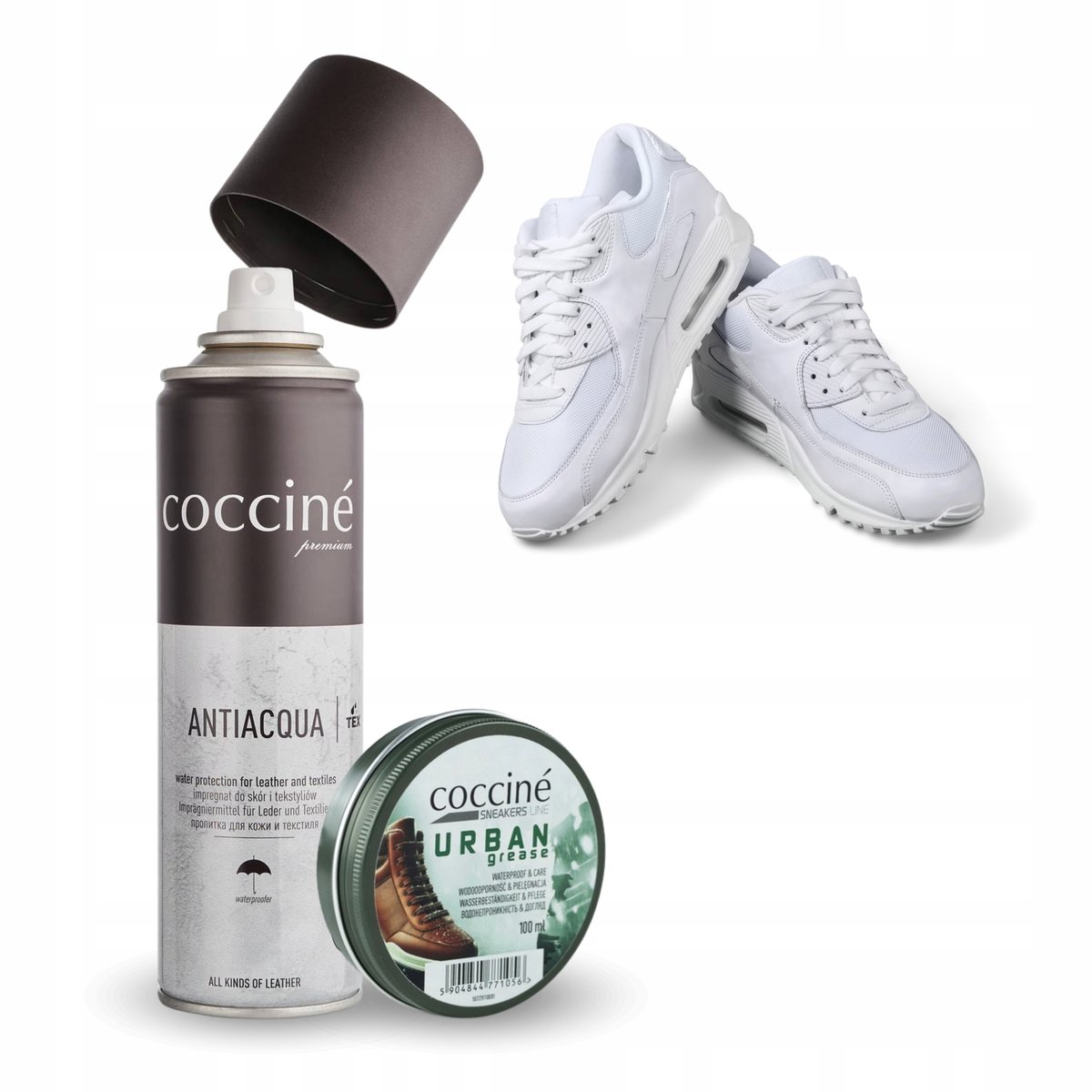 Zestaw do Impregnacji Butów Sneakersów Tłuszcz Spray Wodoodporny Coccine