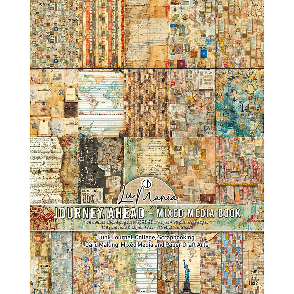Zestaw papierów do scrapbookingu A4 - Ciao Bella - Journey Ahead
