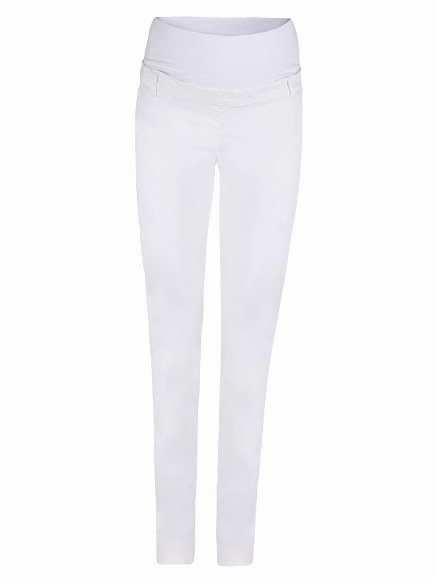 Damskie spodnie ciążowe białe Bellybutton Maternity, r.34