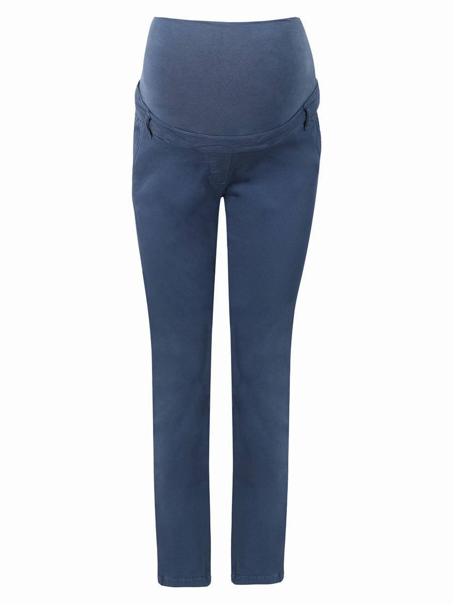 Damskie spodnie bawełniane ciążowe niebieskie Bellybutton Maternity, r.36