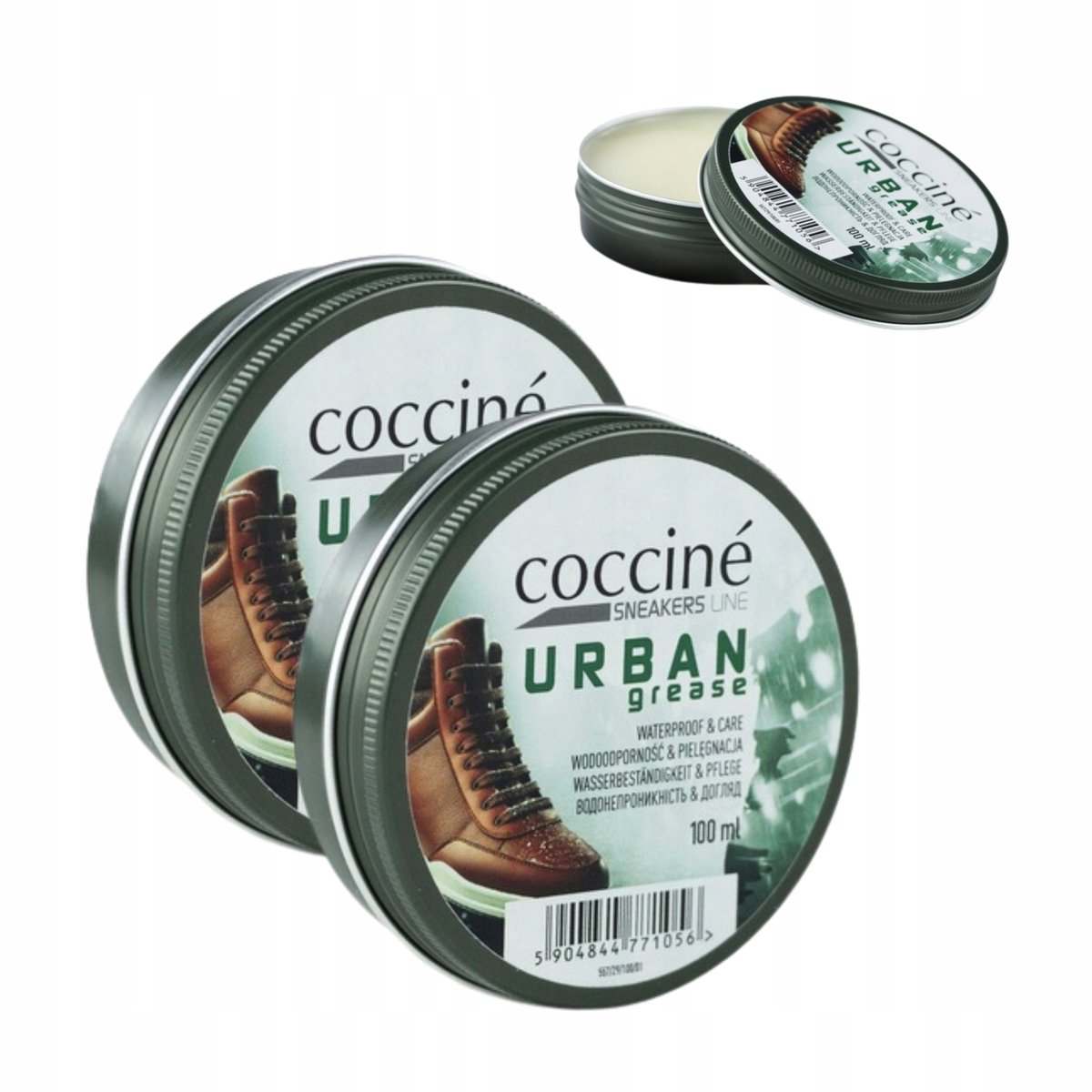 Tłuszcz do Butów 2x Impregnat Wodoodporny Wosk Pasta Sneakers Urban Coccine