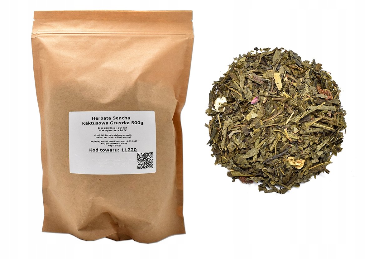 Herbata zielona Sencha Kaktusowa Gruszka 500g