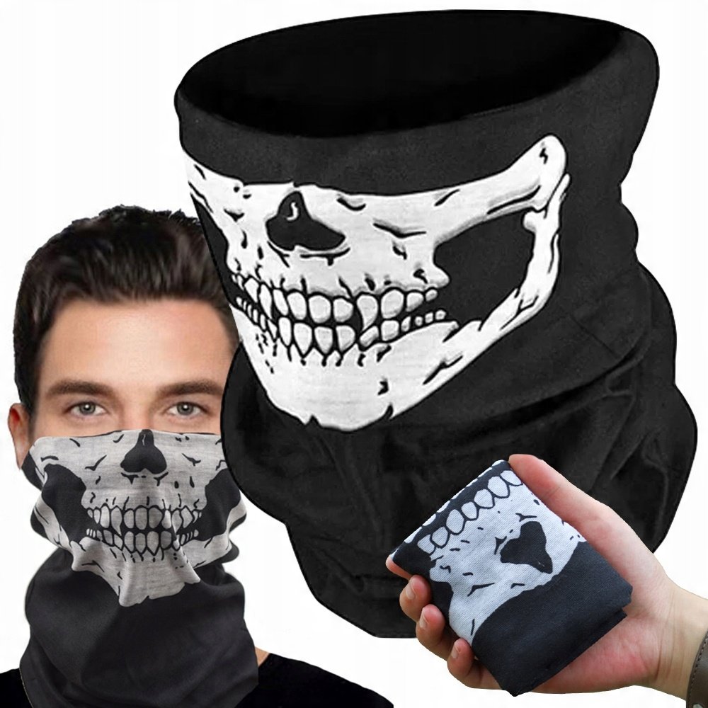 KOMIN KOMINIARKA CHUSTA NA TWARZ BANDAMA CZASZKA WIELOFUNKCYJNA TUNEL SKULL