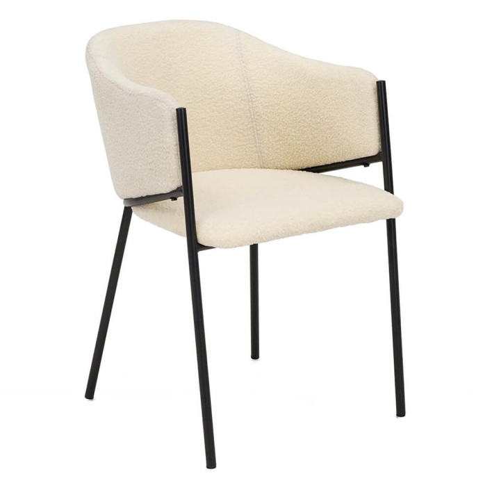 Krzesło Glamour DC-2144 quelle, czarne nogi , beż #3