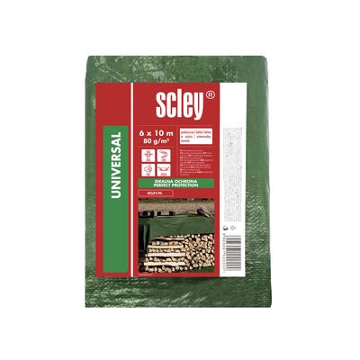 Plandeka 6 x 10 m 80 g/m² zielona Scley
