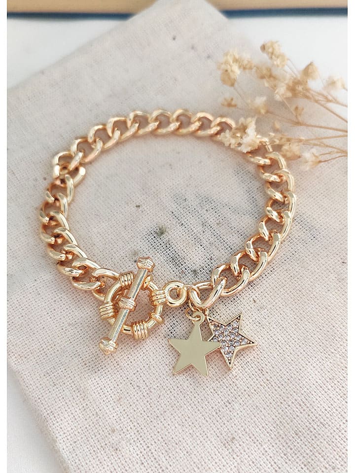 atelier MIU Pozłacana bransoletka z cyrkoniami