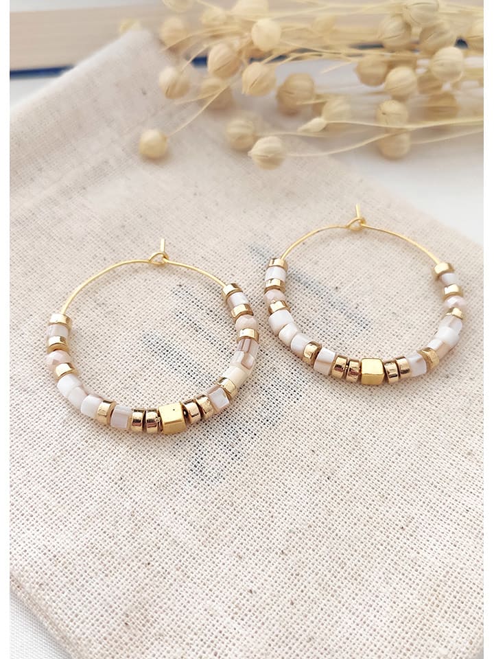 atelier MIU Pozłacane kolczyki z waryscytami