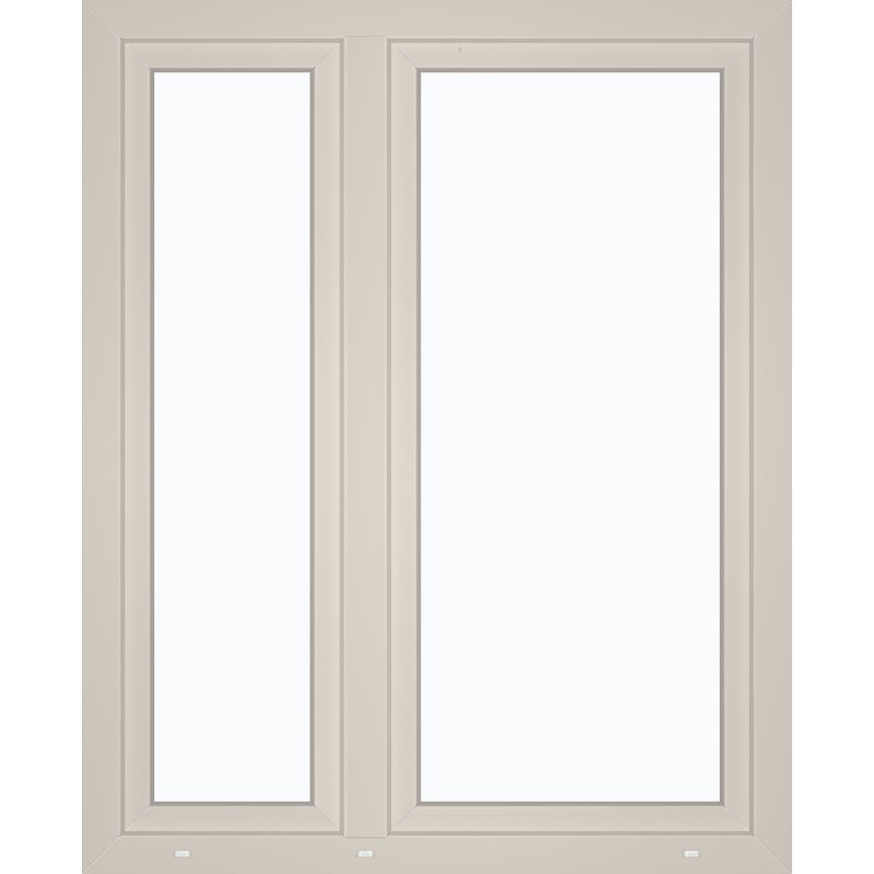 Okno PCV 3-szybowe fasadowe 85/O32A białe 1165x1435 mm otwierane do wewnątrz prawe