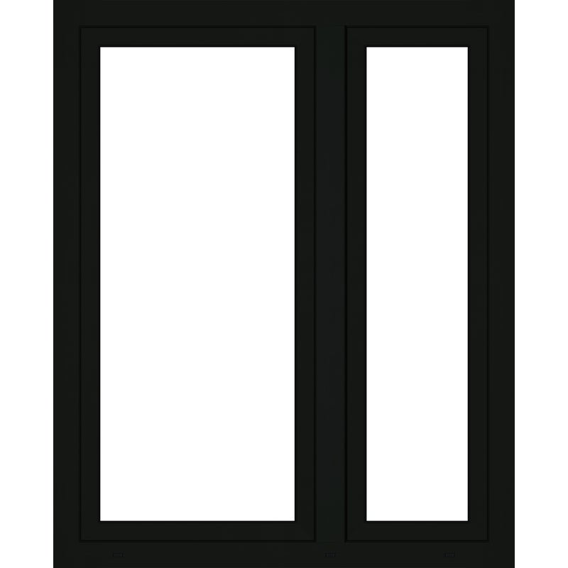 Okno PCV 3-szybowe fasadowe 85/O33 antracyt 1165x1435 mm otwierane do wewnątrz lewe