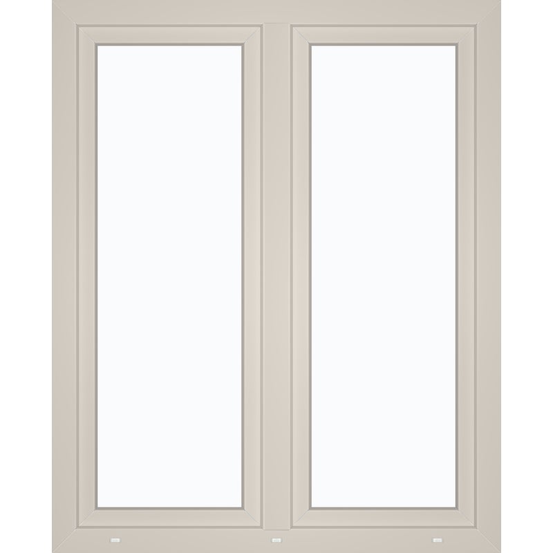 Okno PCV 3-szybowe fasadowe 85O32 białe 1165x1435 mm otwierane do wewnątrz prawe