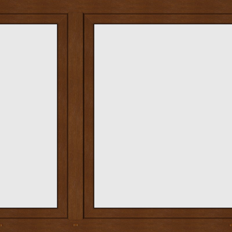 Okno PCV 3-szybowe fasadowe 85/O18 złoty dąb 1465x1135 mm otwierane do wewnątrz prawe