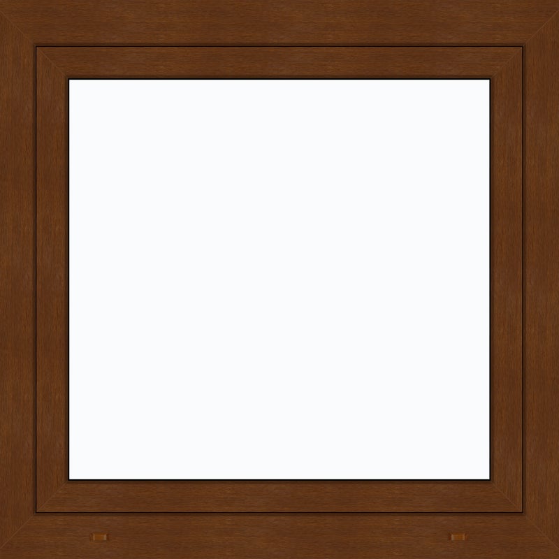 Okno PCV 3-szybowe fasadowe 85/O5 złoty dąb 865x835 mm otwierane do wewnątrz lewe