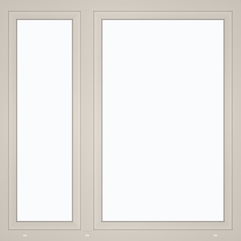 Okno PCV 3-szybowe fasadowe 85/O34 białe 1465x1435 mm otwierane do wewnątrz prawe