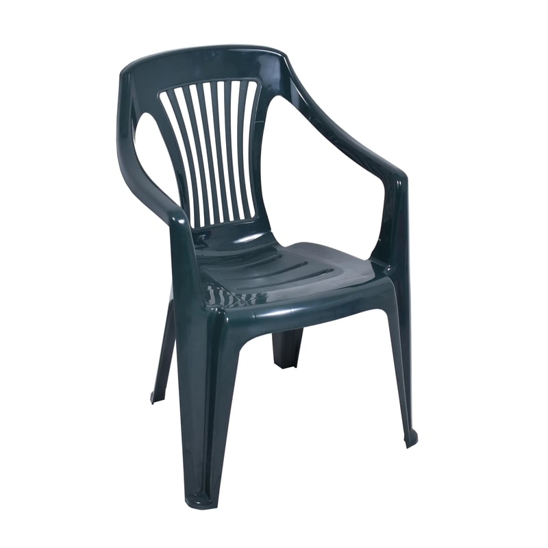 Krzesło ogrodowe Piryt plastikowe zielone Ołer Garden