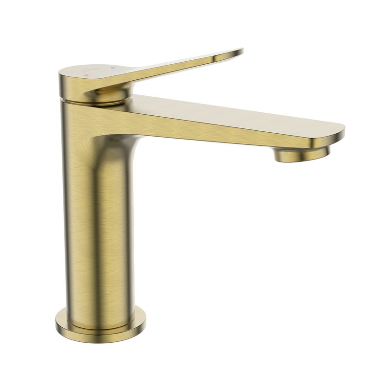 Bateria umywalkowa złoto szczotkowane 15.3 cm Nestos Invena