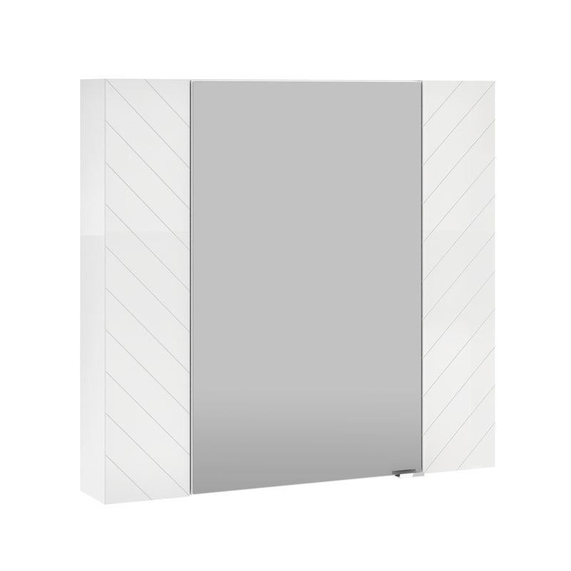 Szafka łazienkowa wisząca z lustrem Vixana 79x65x74.5cm biała Mirano