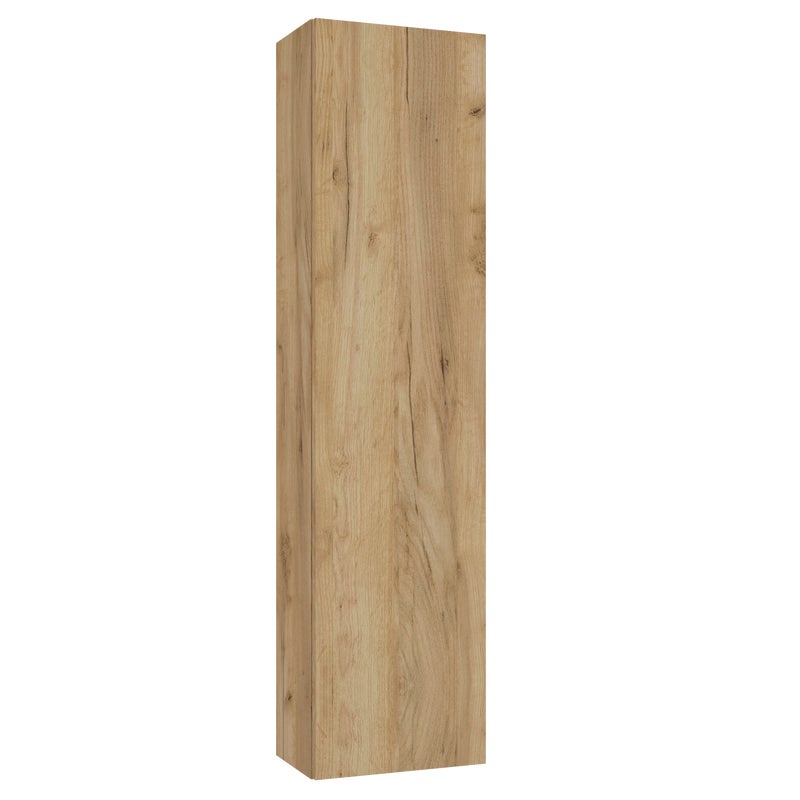 Szafka łazienkowa wisząca 30x20x120 cm Duo Dąb złoty Defra