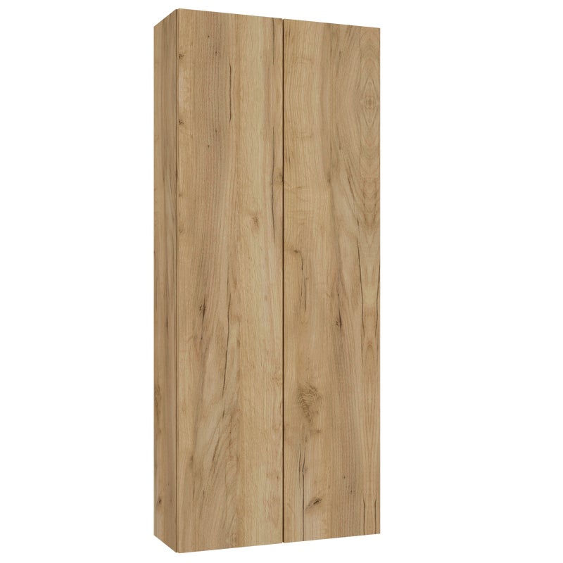 Szafka łazienkowa wisząca 50x20x120 cm Duo Dąb złoty Defra