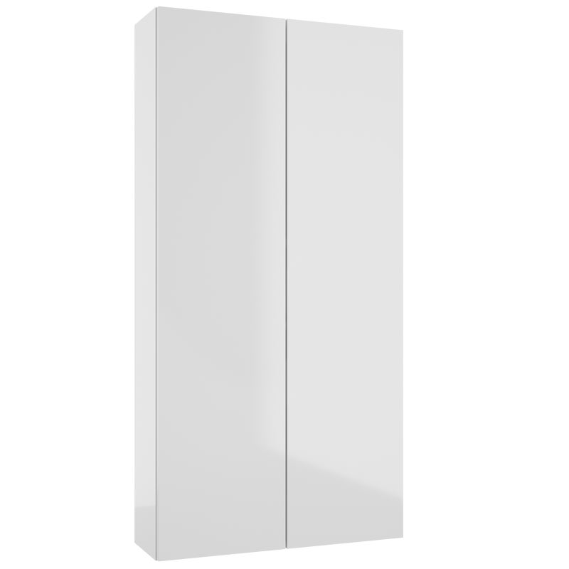 Szafka łazienkowa wisząca 60x20x120 cm Duo biała połysk Defra