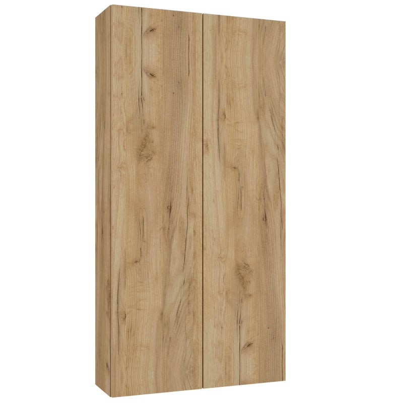 Szafka łazienkowa wisząca 60x20x120 cm Duo Dąb złoty Defra