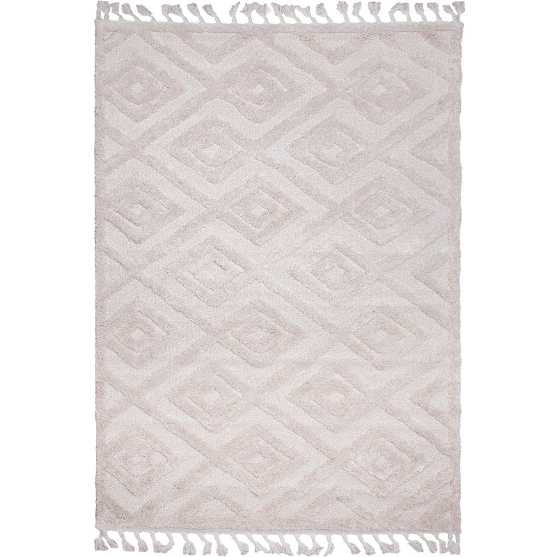 Dywan z frędzlami Havana 3D beżowy 200 x 290 cm