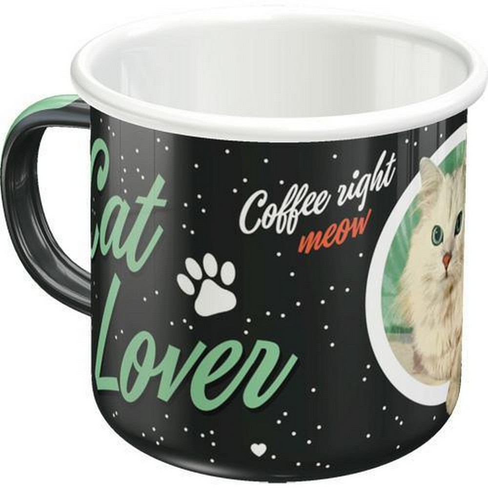 Emaliowany Kubek Cat Lover