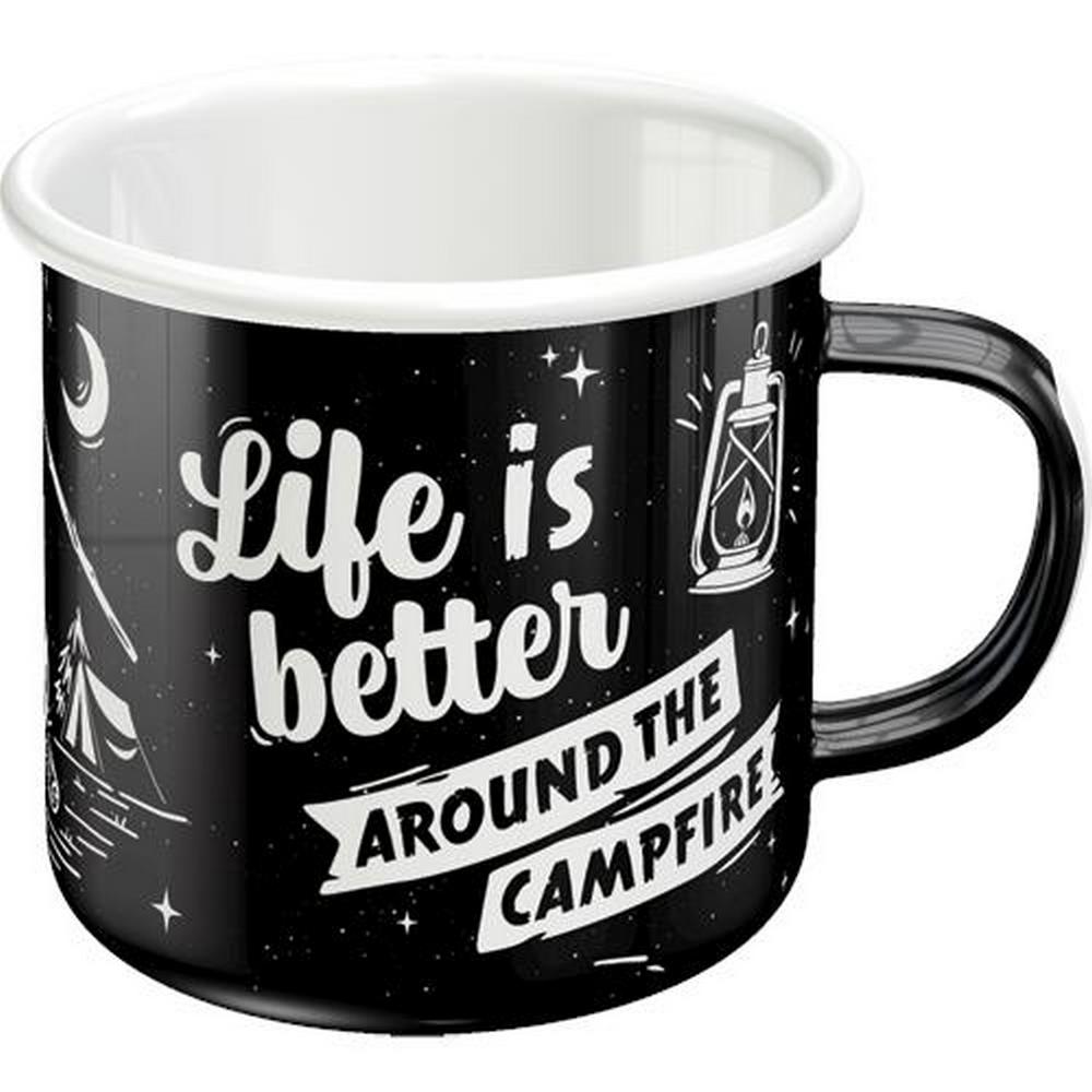 Emaliowany Kubek Life Is Better