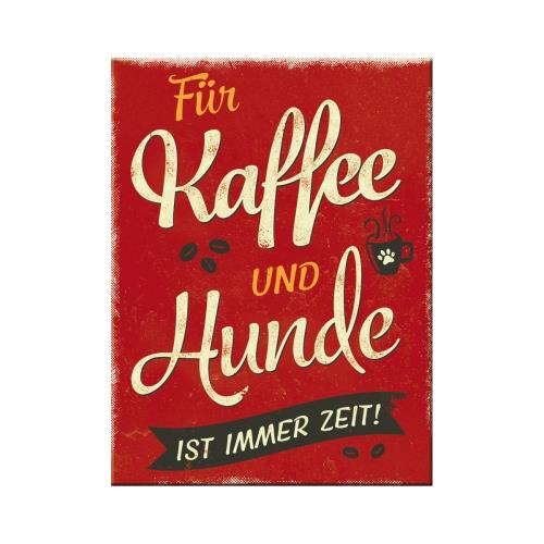 Magnes na lodówkę PfotenSchild - Kaffee und Hunde
