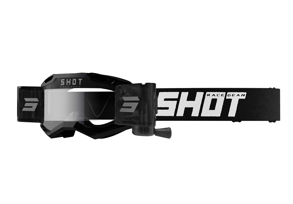 Gogle Shot Assault 2.0 Solid Roll-Off Czarno-Białe