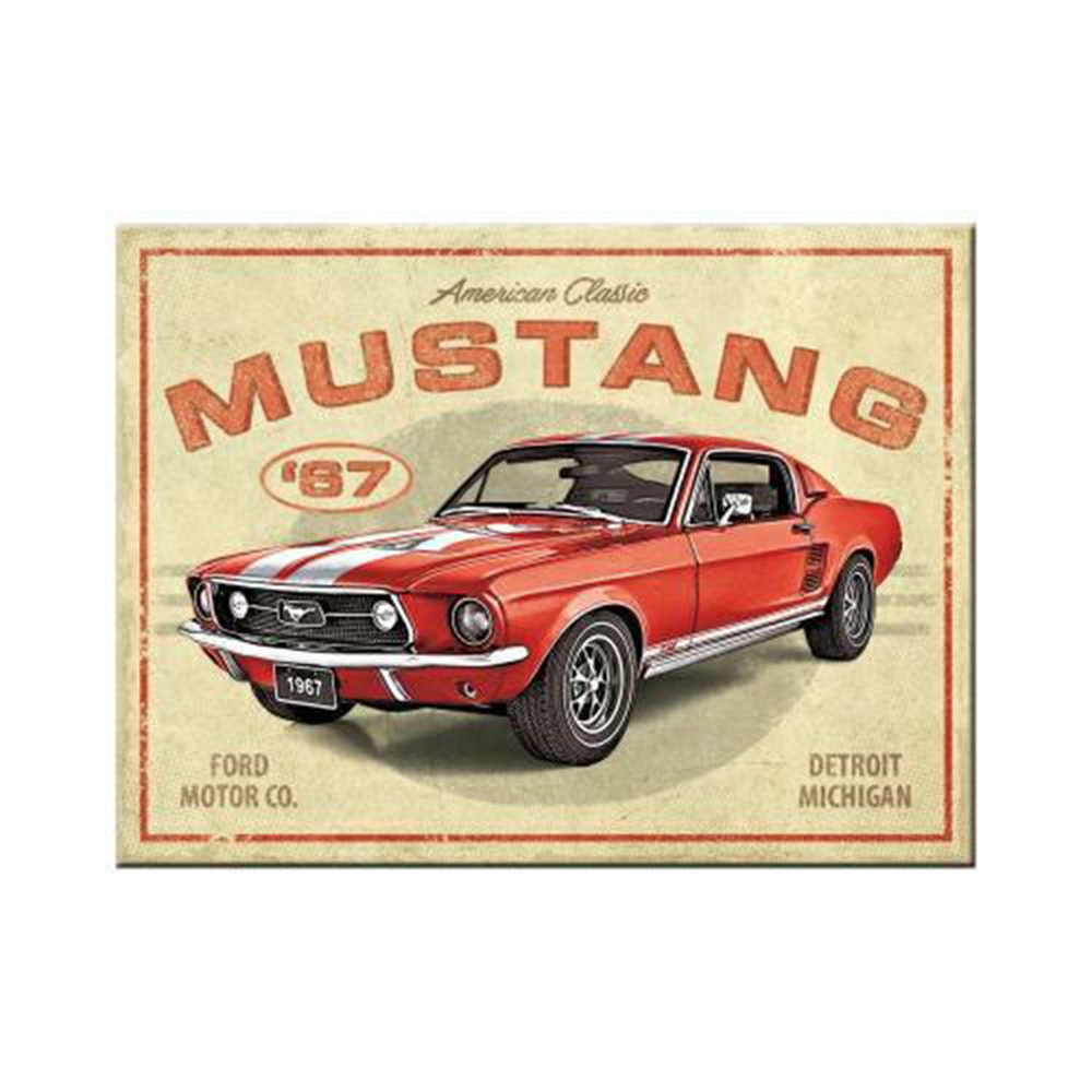 Magnes For ustang GT 1967 Red