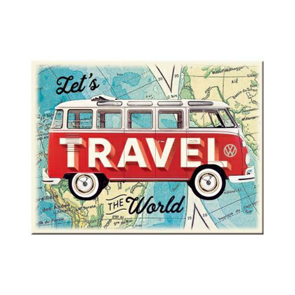 Magnes VW Bulli Let`s Travel