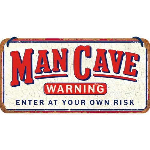Zawieszka Man Cave Warning