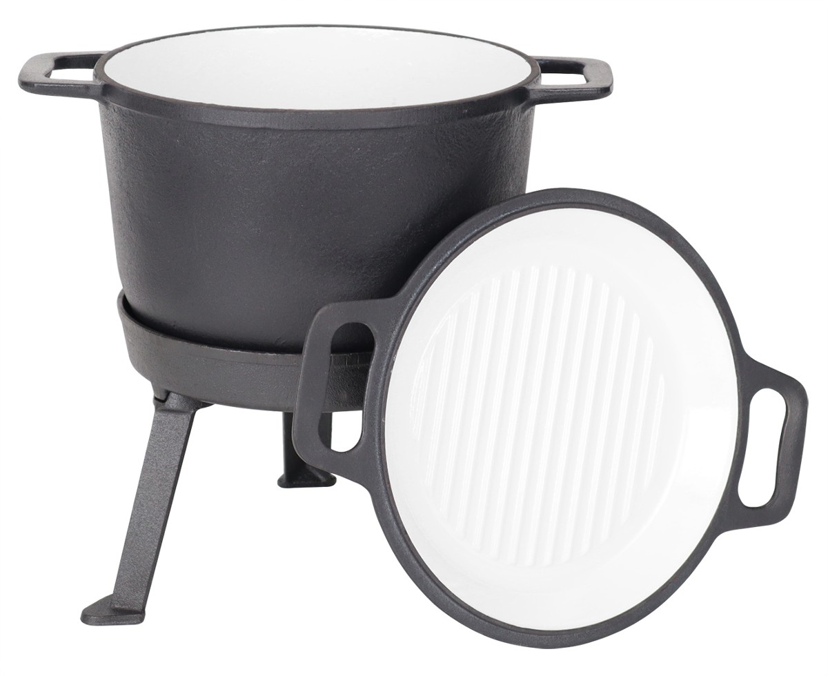 Kociołek 3w1 emaliowany 5L