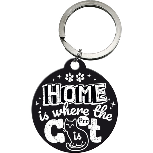Brelok do kluczy Home is Where Cat