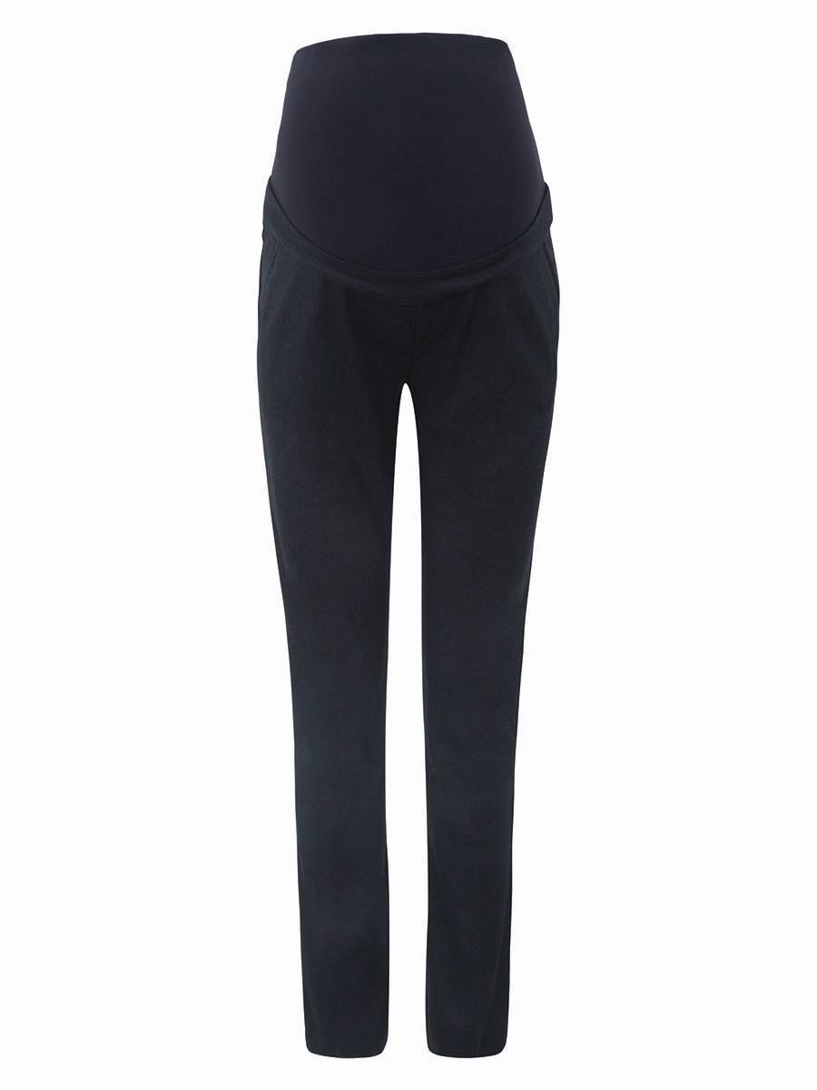 Damskie spodnie materiałowe ciążowe czarne Bellybutton Maternity, r.42