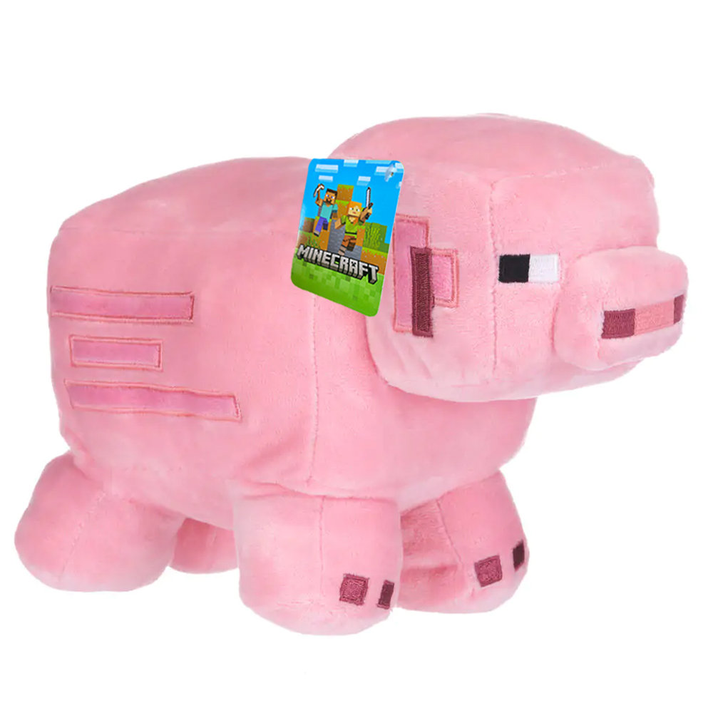Minecraft Świnia 18x25 cm Oryginalna Maskotka Świnka Pluszak Na Licencji
