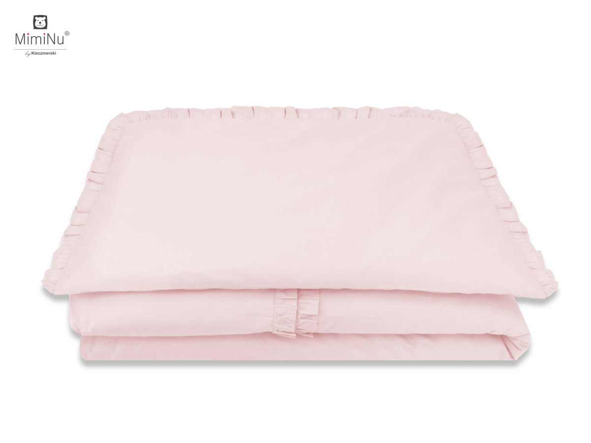 KIECZMERSKI Pościel C-2 ROYAL z falbanką 135x100 pudrowy róż