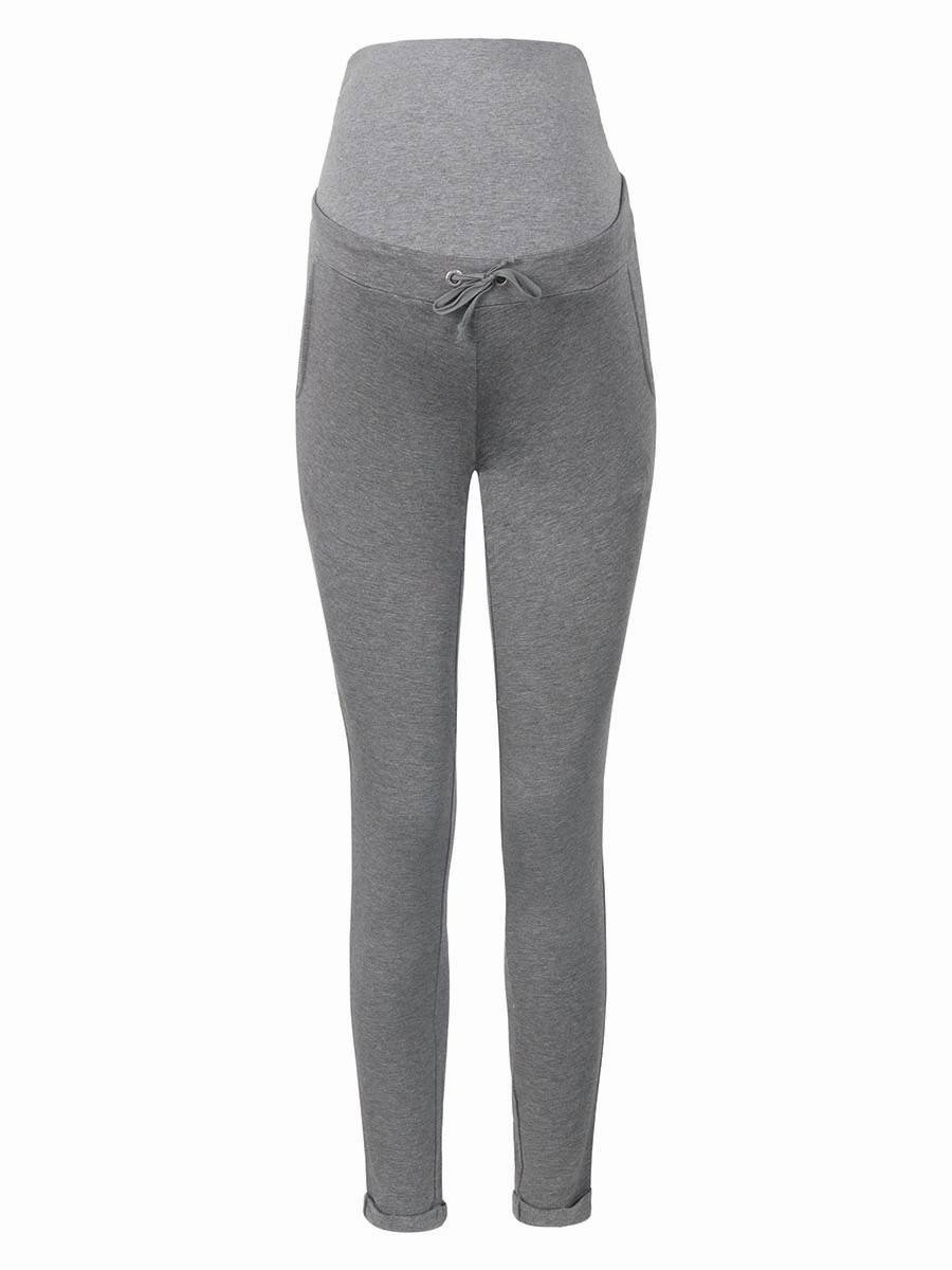 Damskie spodnie dresowe ciążowe szare Bellybuton Maternity, r.38