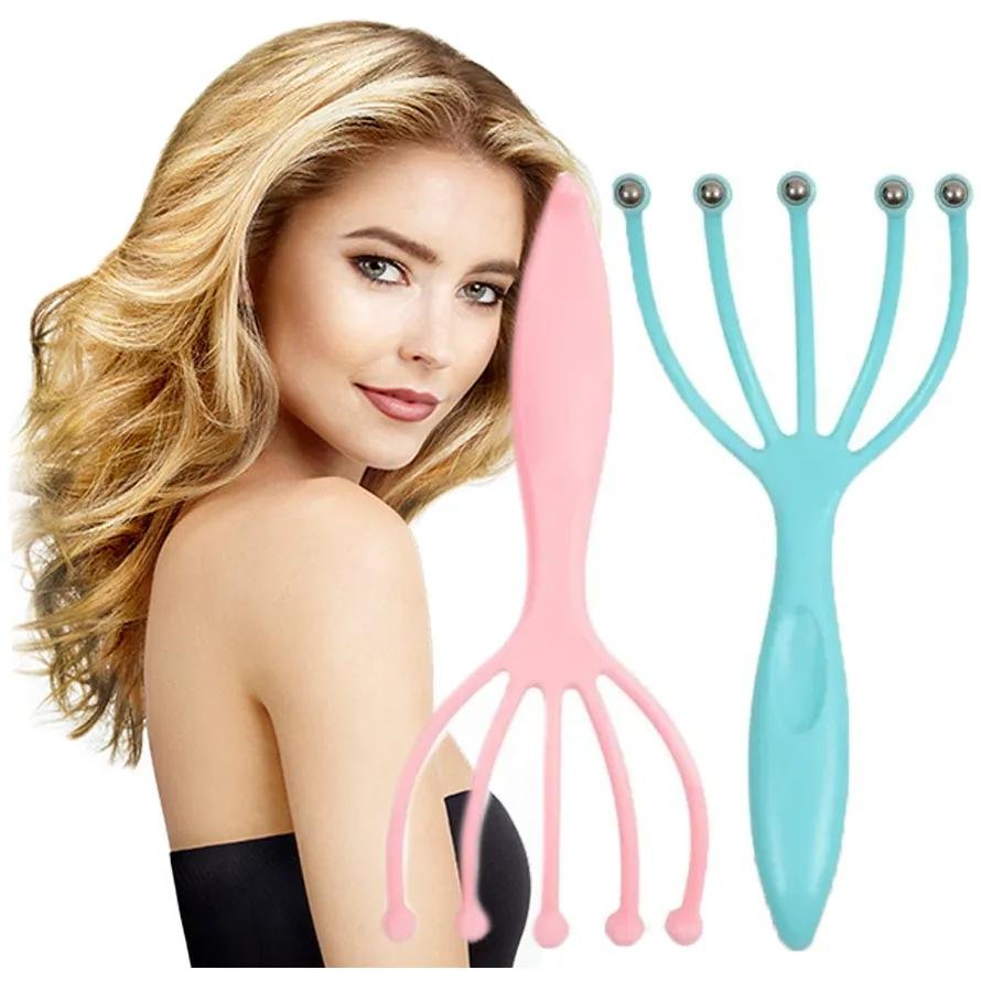Grabki do masażu skóry głowy masażer do wcierek odżywek olejowania włosów pobudza cebulki włosów